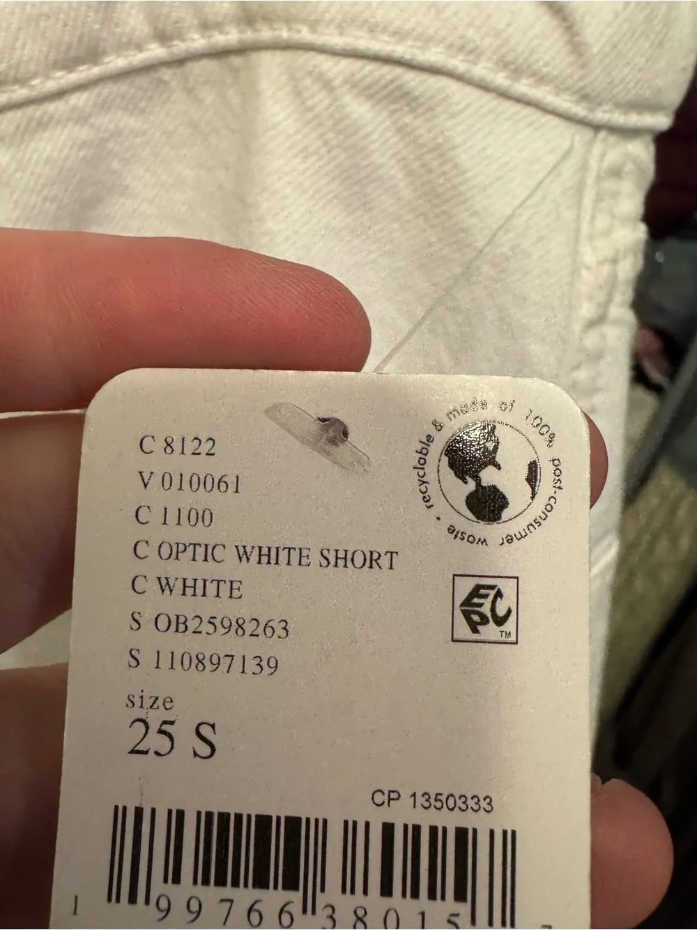NWT Free People We The Free Fable Low-Rise Twisted Bowed Jeans - White - 25S